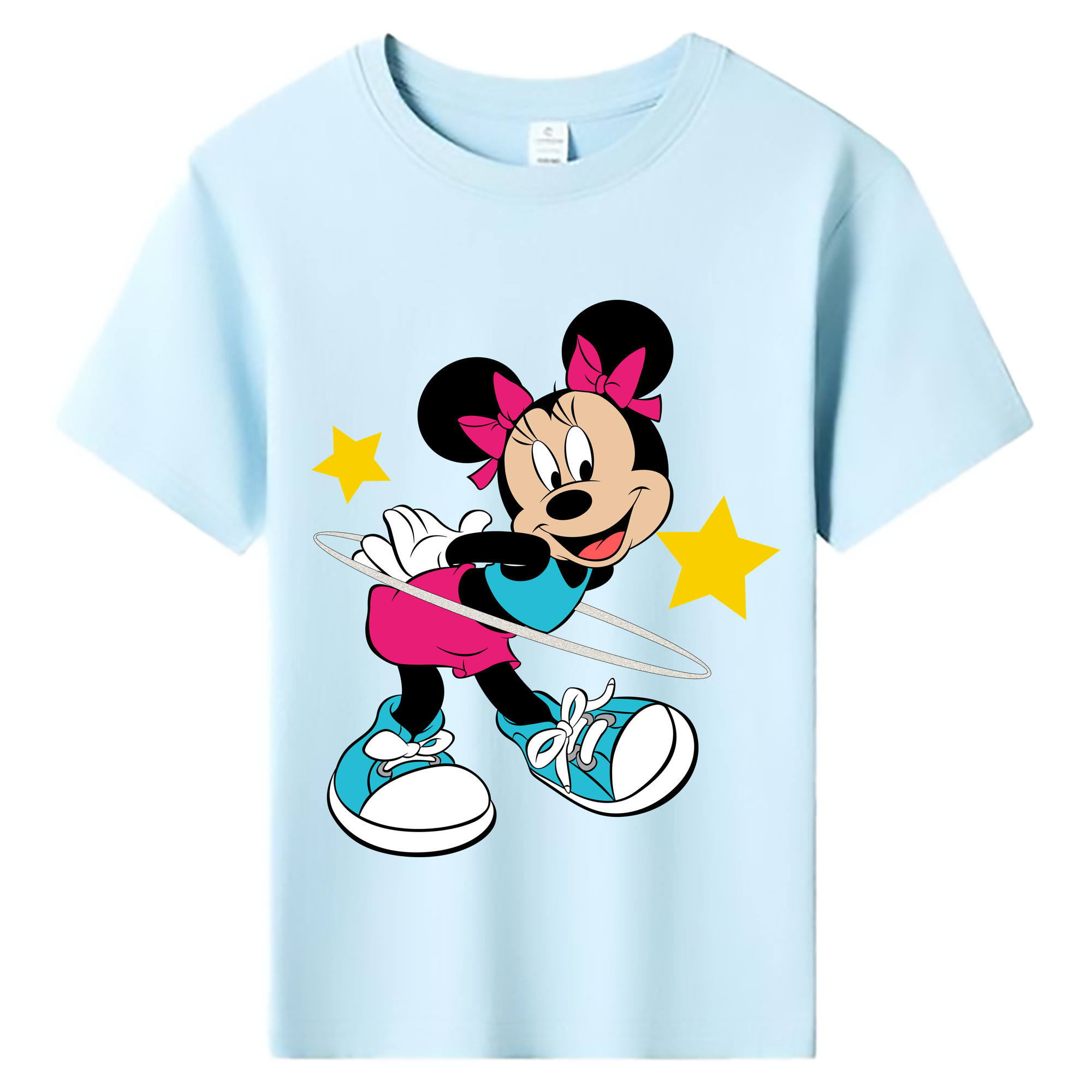 ミッキーマウス Mickey Mouse 綿100％キッズTシャツ（フロントプリント）